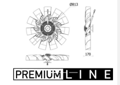 Fan Gövdesi pervaneli Scania LPGRS Serisi DC13/16 2548585, 2576016, 2978766 mahle BEHR