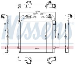 İntercooler Scania DC13 400/440/480 CR Euro 5 1900501 SCANIA