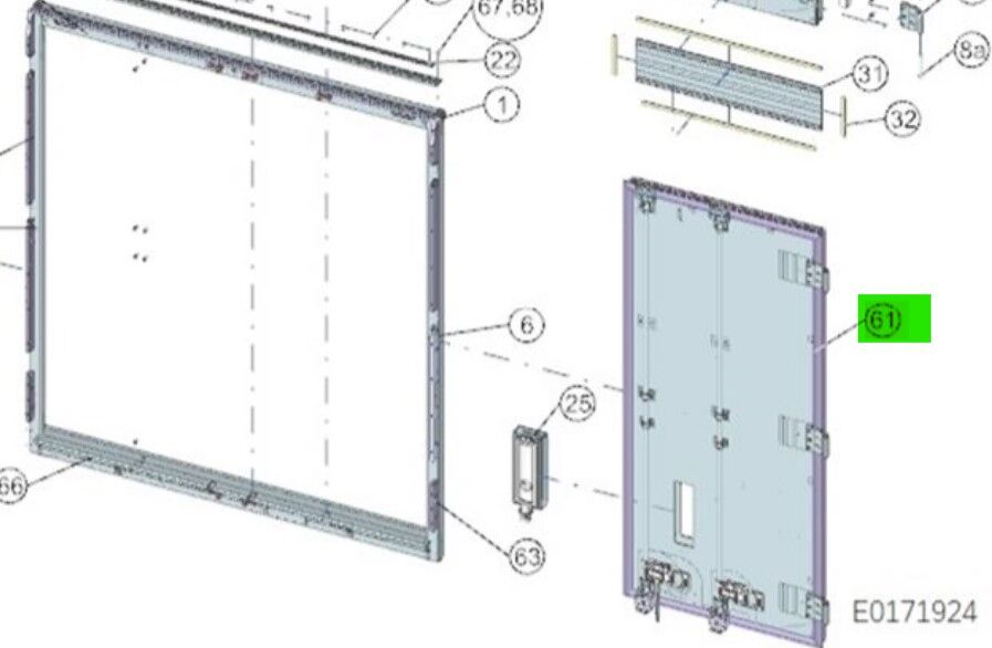 Schmitz frigo dorse arka kapı sağ komple 1385659