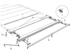 TIRSAN ÇATI ATKI PROFİLİ 2185MM CT00479