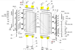 Schmıtz arka kapı için çelik lama 100x25x6 379316