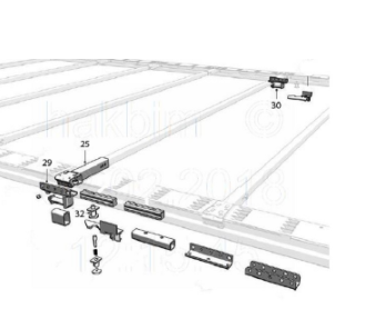 TIRSAN ÇATI RAYI KİLİTLEME PİMİ MY00238