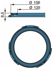 BPW ABS ÇEMBERİ ORJ 03.310.08.51.0 ABS Çemberi SAC tipi 0331008510