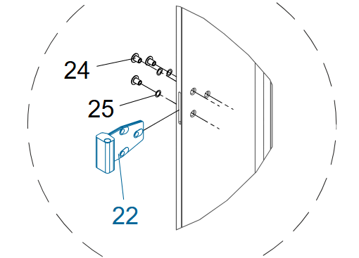 Krone Arka kapak menteşesi 515094684