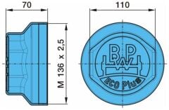 PORYA KAPAĞI BPW ECO PLUS 9 TON  03.212.25.31.0 0321225310 136X2