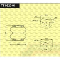 TRUCKTÜRK DİNGİL KALDIRMA KÖRÜĞÜ İKİ KATLI ÇAPRAZ TT9220-01