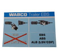 WABCO EBS SOKET UYARI ETİKETİ 8130000083