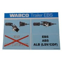 WABCO EBS SOKET UYARI ETİKETİ 8130000083