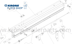 Krone Aliminyum çatı rayı sol komple - 515015470