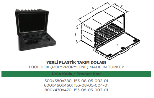 Dorse yerli takım dolabı 800x470x470